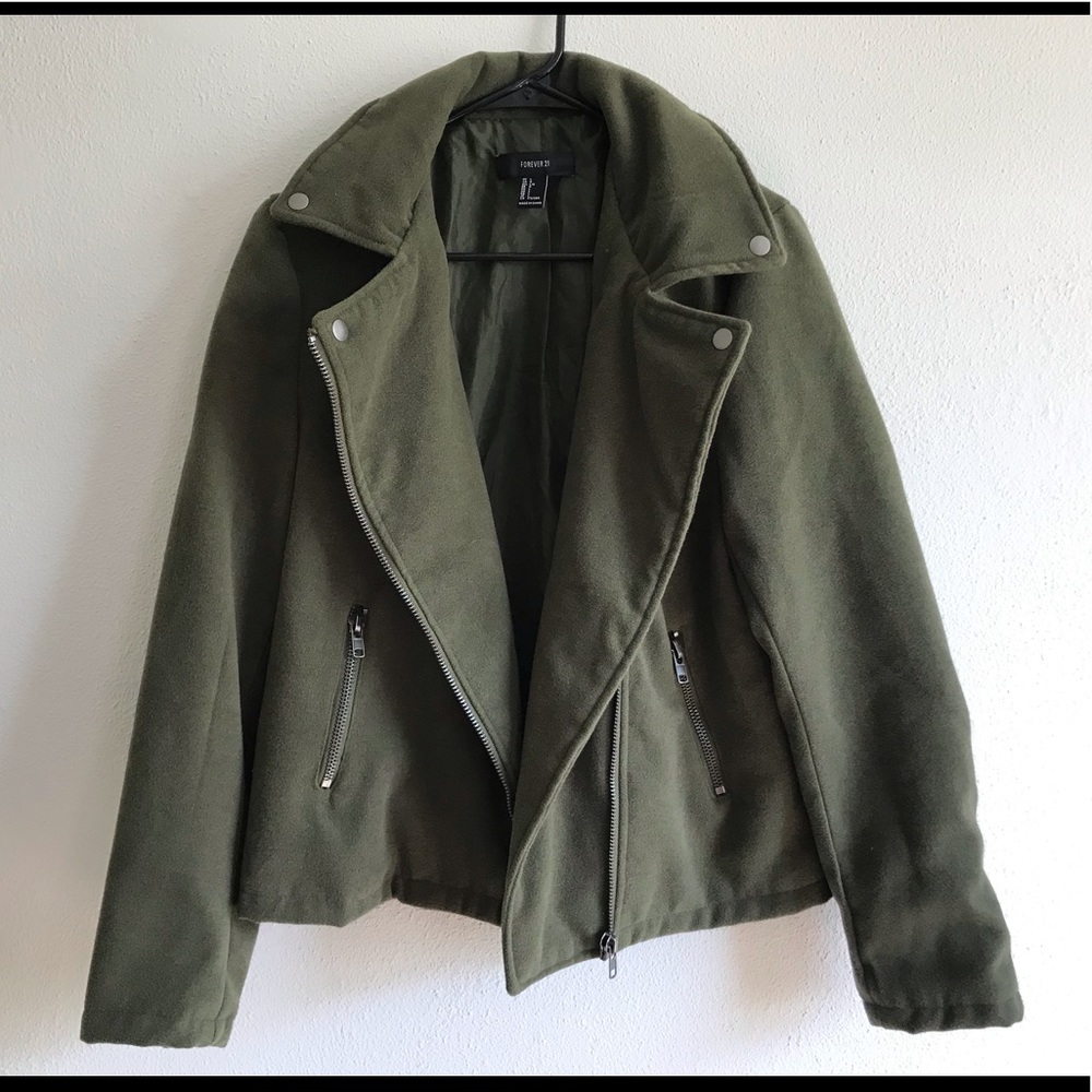 Suede Olive Green Jacket